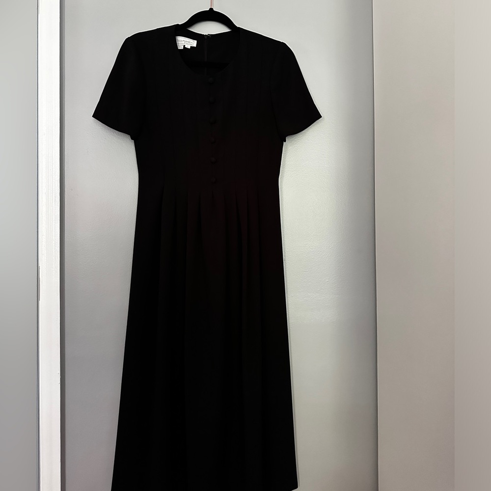 Vintage Black Midi Dress